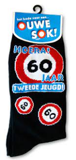Leeftijdsok Verkeersbord 60 Jaar Tweede Jeugd