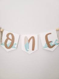 The Big One Surf Highchair Garland