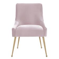 Tov Furniture Modern Beatrix Pink Plush Velvet Side Chair Tov D7222 Velvet Dining Chairs Furniture Side Chairs