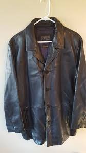 Pelle Studio Wilsons Leather Blazer Car Coat Jacket Mens Size L Black Fashion Clothing Shoes Accessories Mens Leather Blazer Coats Jackets Wilsons Leather