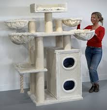 The wood plates combine with the cream cushions to. Cat Tree Cat Paradise Plus Cream Rhrquality Com