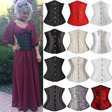 X Women Sexy Corset Underbust Waist Cincher Corsets Black White Red Gothic Corset Top Bustier Plus Size Corpete Corselet S 6xl