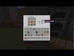 A fence gate can be used as a switchable barrier that can be opened and closed by hand or by redstone power. Minecraft 1 8 8 How To Make Oak Fence And Fence Gate Youtube