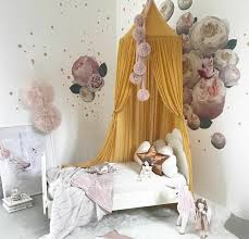 Mengersi canopy bed curtains with fluorescent stars glow for girls kids,bed canopies drapes mosquito net for baby crib,girls,boys or twin full queen size bed (purple). Kids Princess Canopy Bed Curtain Canopy Kids Room Decoration Baby Round Mosquito Net Tent Curtains Children Crib Netting Decor Buy At The Price Of 9 09 In Aliexpress Com Imall Com