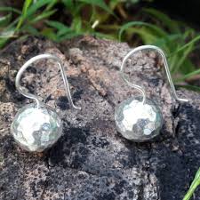 Karen Silver Rock Inspired Earrings