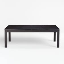 Get the best deals on black modern coffee table tables. Parsons Black Marble Top Dark Steel Base 48x28 Small Rectangular Coffee Table Reviews Crate And Barrel