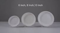Biodegradable Custom Printed Paper Plate Gold Sliver Foil Rose Gold  Disposable Paper Plate for Dinner Dish Plate