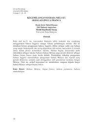 Hal ini demikian kerana penggunaan bahasa inggeris dilihat sebagai salah satu bahasa yang sangat berpengaruh dan sering digunakan oleh Http Kuim Edu My Journal Index Php Jk Article Download 317 273