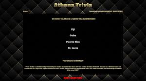 Choose the game quiz you like and play as many times as you want. Athena Trivia En Steam