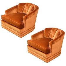 Drexel Heritage Swivel Club Barrel Chairs 1960s Usa Drexel Heritage Furniture Drexel Heritage Barrel Chair