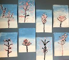 An abundance of tiny, perfectly formed flowers that scream out spring is here! Painting Cherry Blossom Trees With Kids Emma Owl