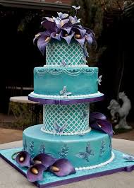 Pin By Ethan Howell On Para Escuela Diy Wedding Cake Teal Wedding Cake Wedding Cake Designs