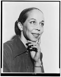 Janet Collins, head-and-shoulders portrait, facing right]