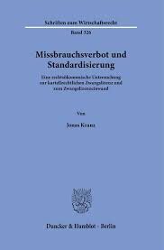 Development and standardization of a process for the production of an enzyme preparation made from koji for the use in bakery products. Missbrauchsverbot Und Standardisierung Duncker Humblot