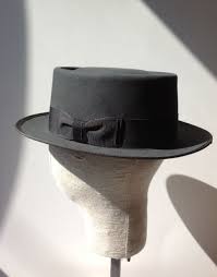 Mens Custom Pork Pie Hat 100 Beaver Fur Felt In Grey By Hatwrks Nashville Mens Felt Hats Vintage Millinery Pork Pie Hat