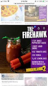 Pin By Kaylea Ham On Borderlands Rp Alcohol Drink Recipes Geek Food Drinking Tea