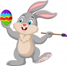 Conejo pascua vacaciones liebre lindo animales primavera dibujos animados huevo. Conejo De Dibujos Animados Pintando Un Huevo De Pascua Vector Premium