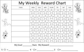 printable reward charts for kids and positive behavior