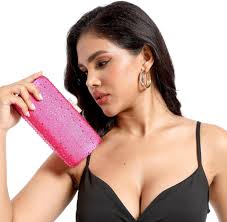 Boutique De FGG सुरुचिपूर्ण महिला बैंगनी क्रिस्टल क्लच शाम बैग शादी कॉकटेल  बॉक्स हैंडबैग पर्स, बैंगनी : Amazon.in: फैशन