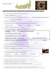 64 work trivia questions and answers; Jumanji Movie Questionnaire Esl Worksheet By Harveyj
