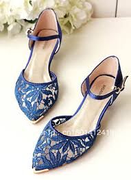 Aliexpress Com Buy Royal Blue More Colors Available Round Toe Rhinestone Decoration Fashion Blue Wedding Shoes Low Heel Wedding Shoes Heels Fun Wedding Shoes