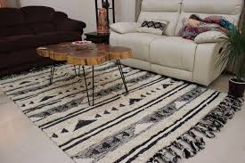 Black And White Farmhouse Area Rug Scandinavian Rug Modern Farmhouse Area Rug 230 X 160 Wool Etsy Rugs In Living Room Scandinavian Rug Modern Rugs
