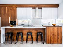 American Walnut Kitchen Modern Kitchen Cabinet Design Modern Kitchen Cabinets Modern Kitchen