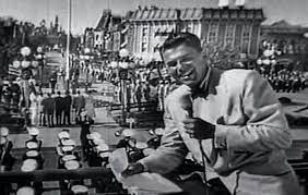 Ronald Reagan Reports On The Opening Day Of Disneyland 1955 From Weird Hollywood Disneyland Disney Memories Disneyland Opening Day