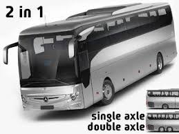 Mercedes Tourismo 2 2017 3d Model In 2020 Mercedes Bus Coach 3d Model