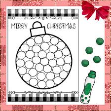 Christmas Bingo Dauber Activities 5 Christmas Craftivities Christmas Craftivity Christmas Bingo Bingo Dauber Activities
