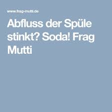 Abfluss Der Spule Stinkt Soda Frag Mutti Abfluss Haushaltstipps Haushalts Tipps