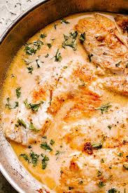 This Skillet Tilapia With Creamy Lemon Sauce Tastes Like Summertime The Fresh Garlic Herbs And Tender Talapia Recipes Tilapia Recipes Easy Fish Fillet Recipe