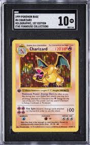 Buy pokémon 1st/2nd generation from 1999! Lot Detail 1999 Pokemon Base 4 Charizard Holographic 1st Edition The Funhouse Collection Sgc Gem Mint 10