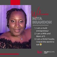We're excited to introduce Miya Brandon as the newest agent to join the  Keller Williams Legacy family! Please join us in giving her a warm welcome  as she embarks