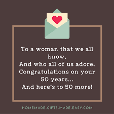 I am finally in a great place and looking forward to seeing what this decade has to offer. Happy 50th Birthday Poems