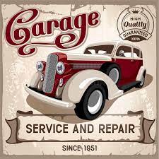 Auto Service Retro Poster Grungy Style Vector Design Affiliate Retro Poster Auto Service Vector Ad Gambar Kaos Gambar Anime
