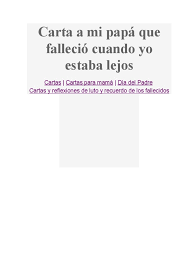 Papá nunca es tarde para escribirte una carta. Carta A Mi Papa Que Fallecio Cuando Yo Estaba Lejos Religion Y Creencia