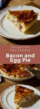 Bacon And Egg Pie Is A Traditional New Zealand Savory Pie Made With A Puff Pastry Crust Containing Mainly Bacon And Eggs Newzealand In 2020 Egg Pie Bacon Pie Bacon