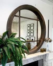How big is a bevel glass oak mirror? Extra Large Reclaimed Oak Circular Window Mirror Reclaimed Wooden Window Mirror Row 9 Aldgate Home Ltd