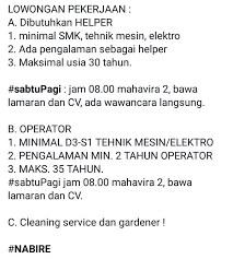 Lowongan kerja terbaru 2021 lowongan bank bumn cpns pertamina telkom kereta api astra lowongan kerja sma smk d3 d4 s1 s2 tahun 2021. Nabirenet On Twitter Lowongankerja Nabire Pt Pln Nabire Bekerjasama Dengan Wartsila Indonesia Sebagai Konsorsium Pltmg Kalibobo Nabire Dan Hotel Mahavira Membuka Lowongan Pekerjaan Wawancara Hari Sabtu 6 Januari 2018 Di Hotel Mahavira
