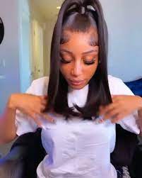 13x4 Lace Front Wigs Straight Wave Human Hair Wigs Natural Hairline Video Video In 2021 Front Lace Wigs Human Hair Hair Ponytail Styles Aesthetic Hair