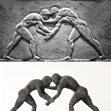 A total of 245 athletes from 14 nations competed. Ancient Greek Wrestling Athletes Bronze Statue Ancient Greece Etsy Greek Wrestling Ancient Greece Olympics Statue