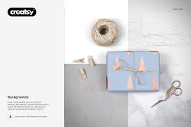 Gift Wrapping Paper Mockup Set Gift Wrapping Paper Paper Mockup Gift Wrapping