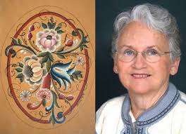 Where can I find more information about the artist of this painted trunk?