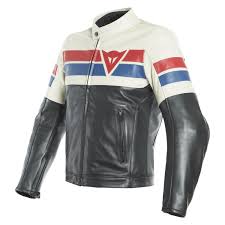 Black And Blue Motorcycle Jacket Dainese 8 Track Leather Jacket 20 125 99 Off Revzilla In 2020 Leather Jacket Black Black White Red Leather Jacket