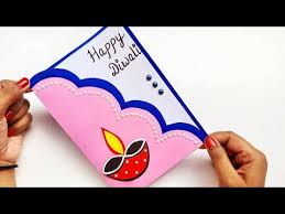A little help from parents or elder brother sister requires. Diy Diwali Greeting Card Handmade Diwali Card Making Ideas How To Make Greeting Card For Diwali Youtube