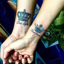 Found On Google From Pinterest Com Queen Tattoo Couple Tattoos Love Couples Tattoo Designs