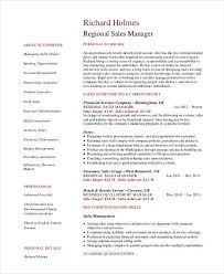 regional sales manager resume in 2020