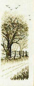 Mandala 1 sepia cross stitch pattern, instant download pdf. Edge Of The Wood In Sepia Cross Stitch Kit By Permin Of Copenhagen