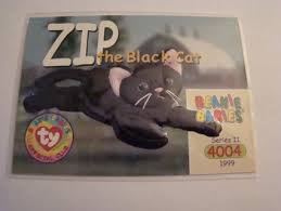 The lost popularity of beanie baby cards. Free Beanie Baby Card Zip The Black Cat Series 2 Cards Listia Com Auctions For Free Stuff